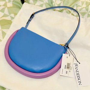 JW ANDERSON The Bumper Moon Shoulder Bag Blue/Lilac - NEW